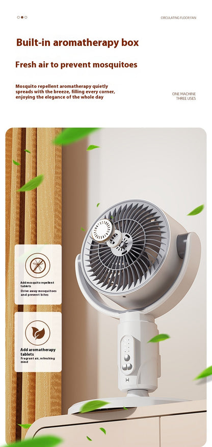 Ventilador Circulador de Aire Oscilante 3D con Control Remoto